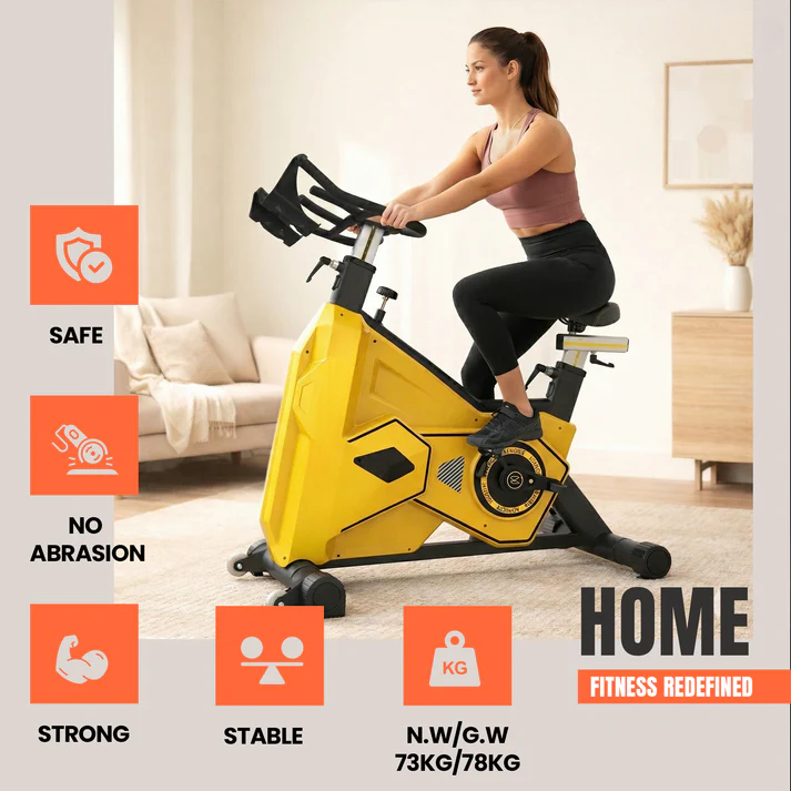Best Transformer Spinning Bike- FB-5817 Yellow - Image 3