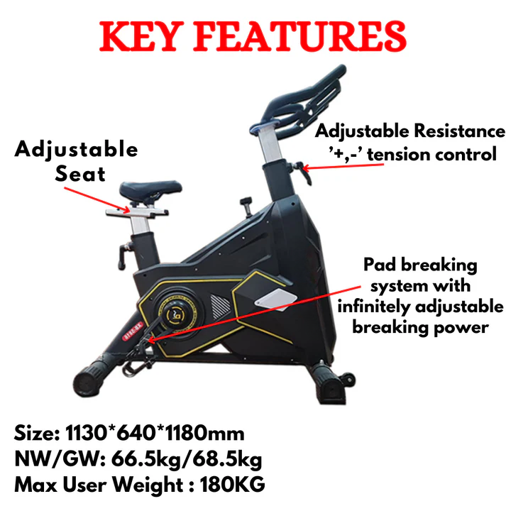 Best Transformer Spinning Bike XB- 5816B (with 24kg Fly Wheel) - Image 2