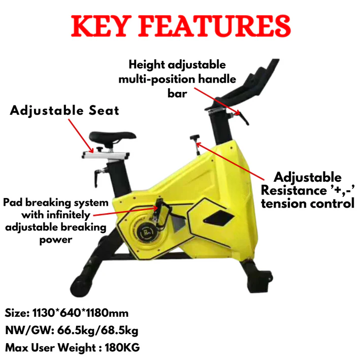 Best Quality Transformer Spinning Bike XB-5816Y (With 24Kg Fly Wheel) - Image 2