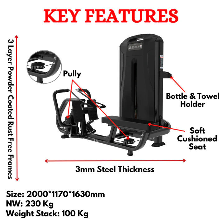 ISO Long Pull Row Machine EDT-012A - Image 2
