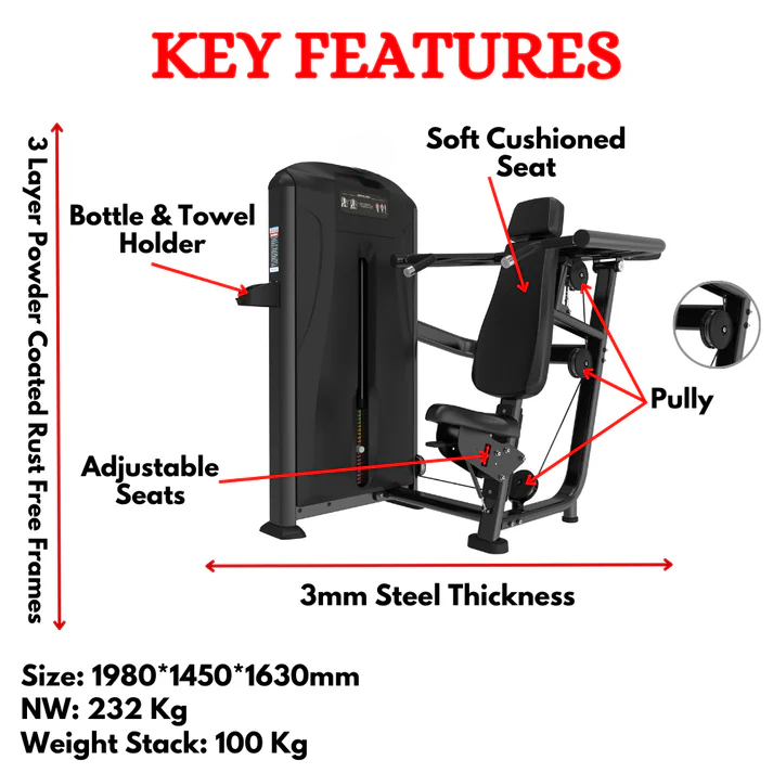 Shoulder Press Exercise Machine EDT-03 - Image 2