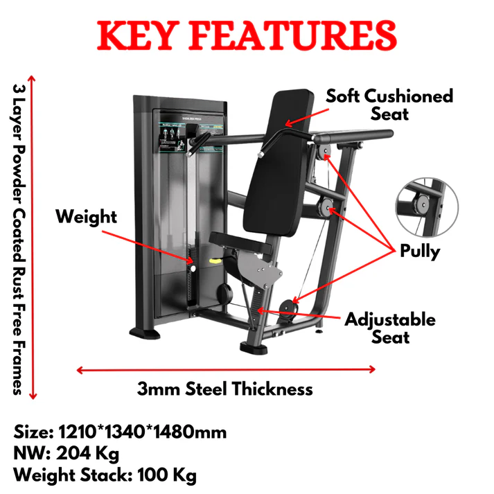 Gym Equipment Shoulder Press ESB-03 - Image 2
