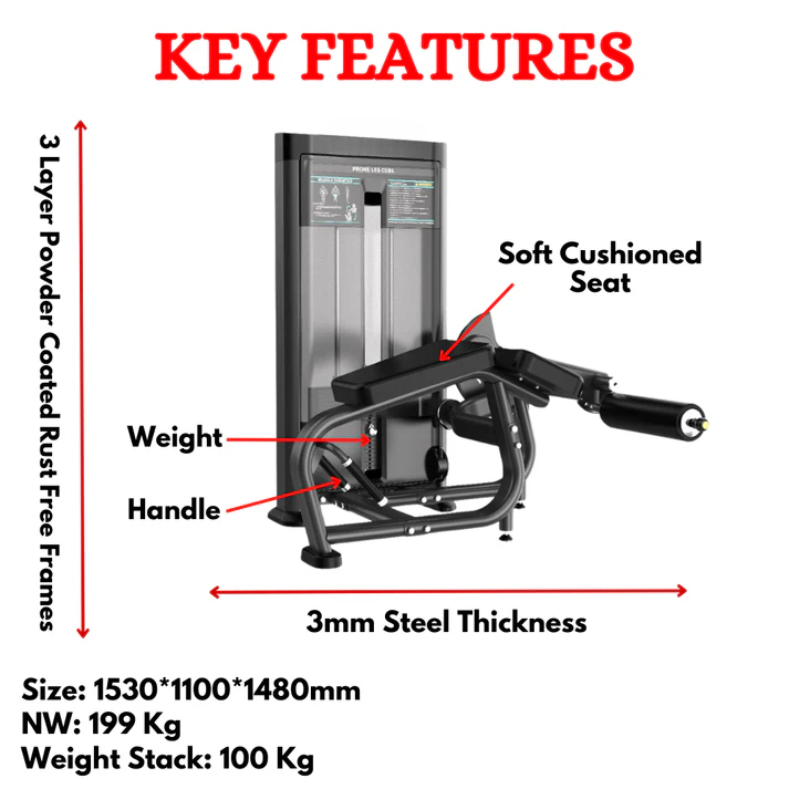 Prone Leg Curl Machine For Sale ESB-13A - Image 2