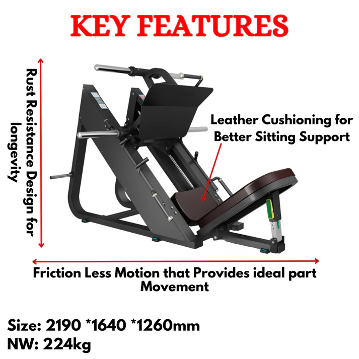 45 Degree Leg Press Exercise Machine ETB-56 - Image 2