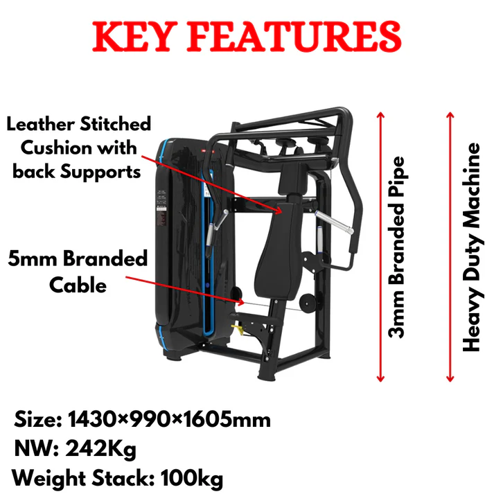 India's Best Seated Chest Press Machine ETS-001 - Image 2