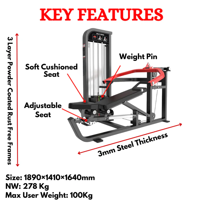 Multi Press Gym Machine HB-003B - Image 2