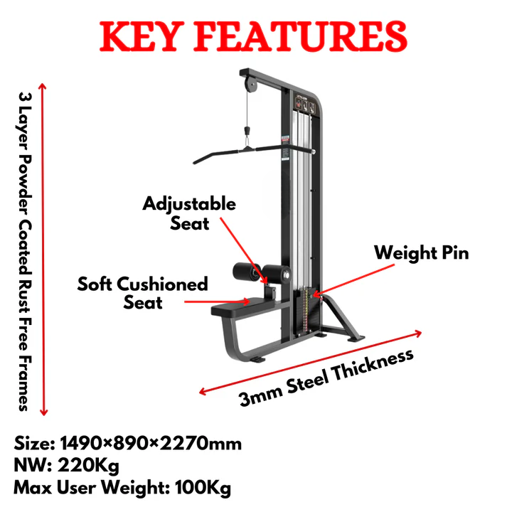 Lat Pulldown Machine For Gym HB-012 - Image 2