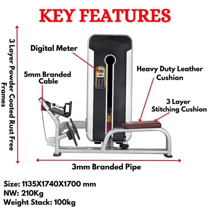 Best Seated Horizontal Pully Machine in India TNT-012A - Image 2