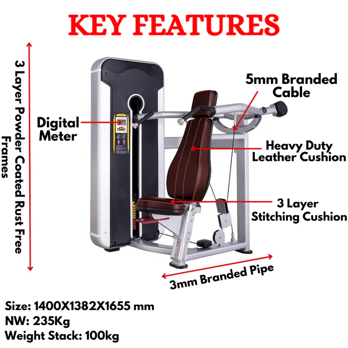 Best Shoulder Press Exercise Machine in India TNT-003 - Image 2